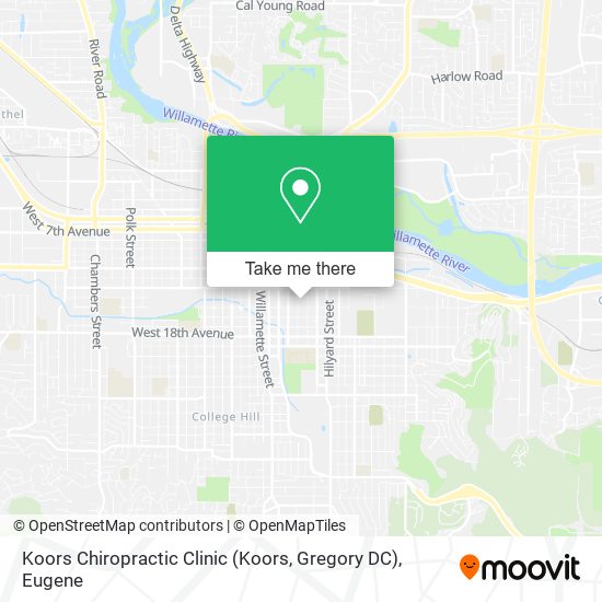 Koors Chiropractic Clinic (Koors, Gregory DC) map