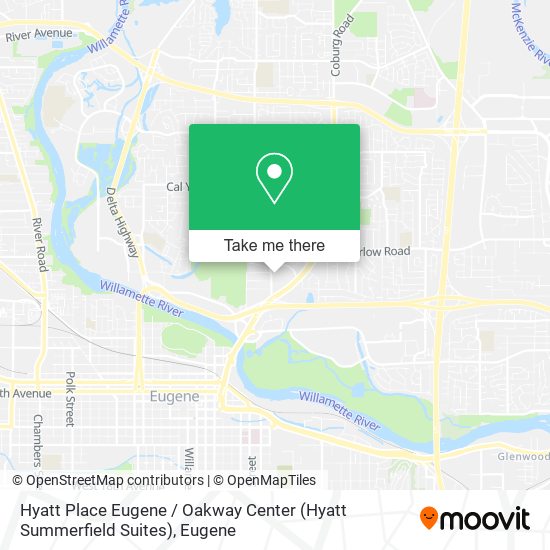 Mapa de Hyatt Place Eugene / Oakway Center (Hyatt Summerfield Suites)