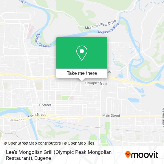 Mapa de Lee's Mongolian Grill (Olympic Peak Mongolian Restaurant)