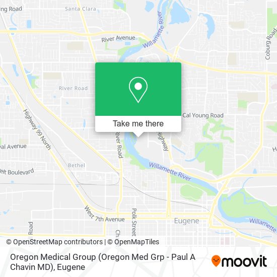 Oregon Medical Group (Oregon Med Grp - Paul A Chavin MD) map