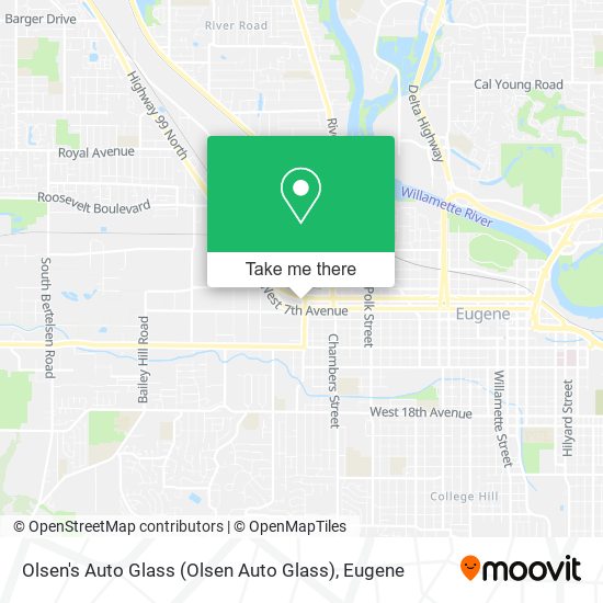 Olsen's Auto Glass map