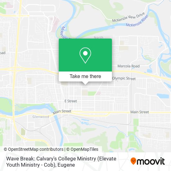 Wave Break: Calvary's College Ministry (Elevate Youth Ministry - Cob) map