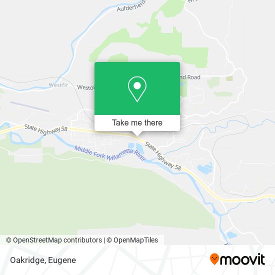 Oakridge map