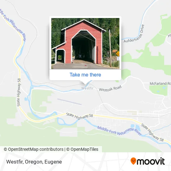 Mapa de Westfir, Oregon