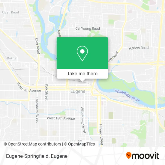 Mapa de Eugene-Springfield