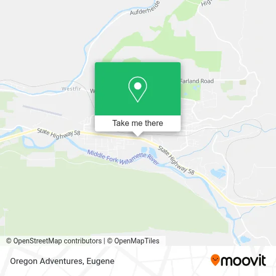 Oregon Adventures map