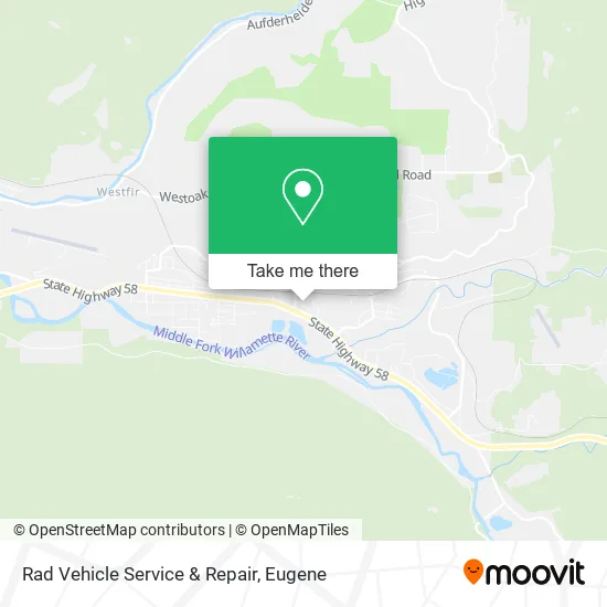 Mapa de Rad Vehicle Service & Repair