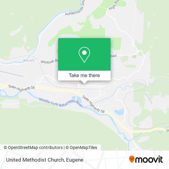 United Methodist Church map