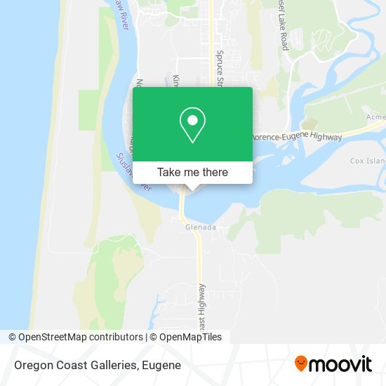 Mapa de Oregon Coast Galleries