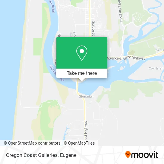 Oregon Coast Galleries map