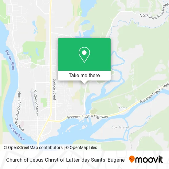 Mapa de Church of Jesus Christ of Latter-day Saints