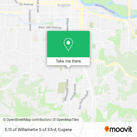 E/S of Willamette S of 33rd map