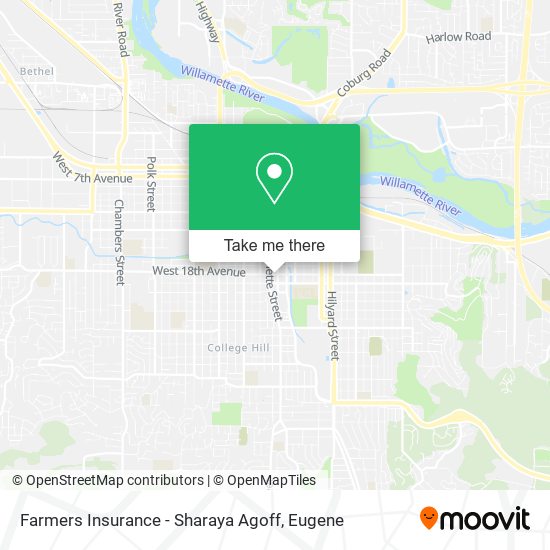Farmers Insurance - Sharaya Agoff map