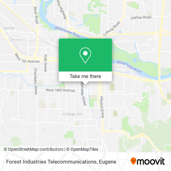 Mapa de Forest Industries Telecommunications