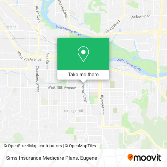 Mapa de Sims Insurance Medicare Plans
