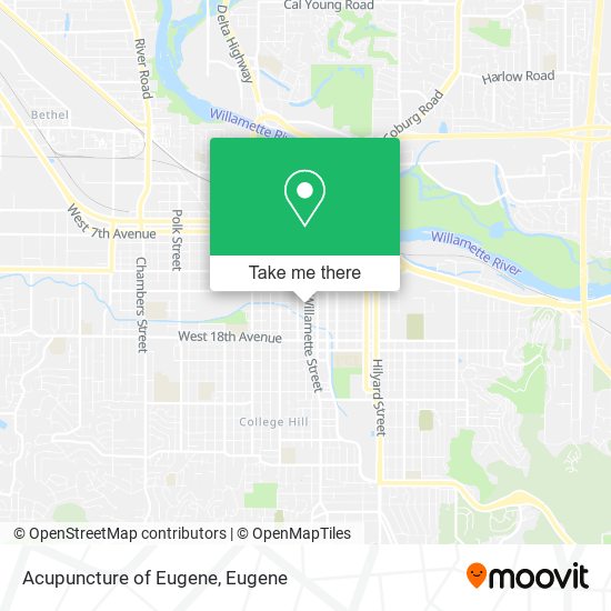 Acupuncture of Eugene map