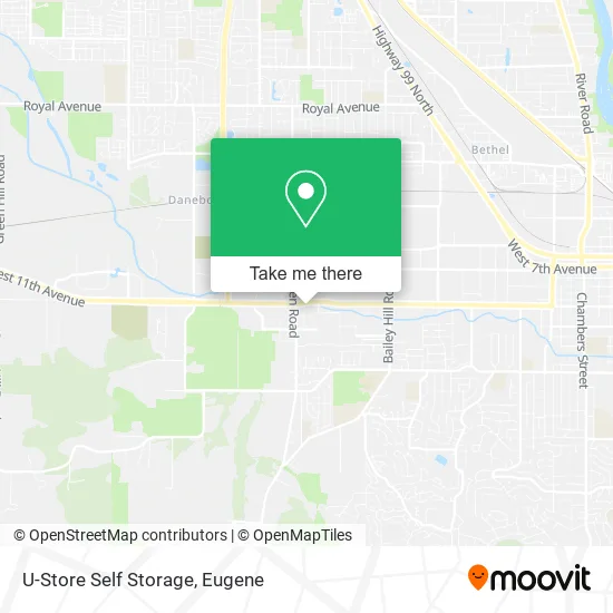 U-Store Self Storage map