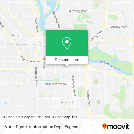 Mapa de Voter Rgstrtn/Information Dept