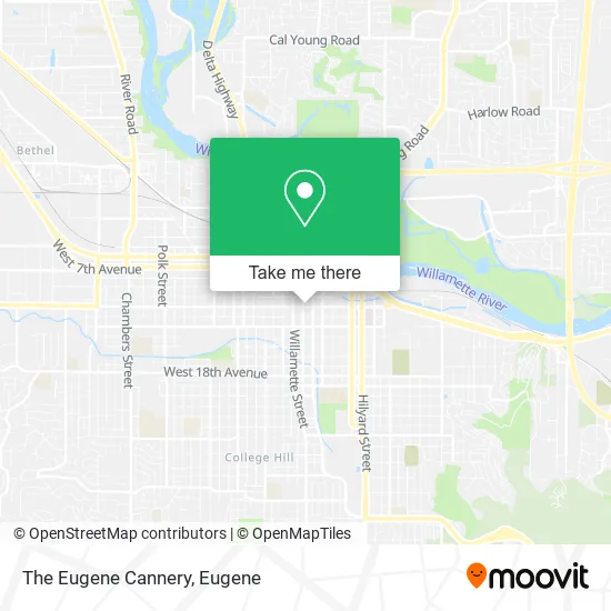 Mapa de The Eugene Cannery