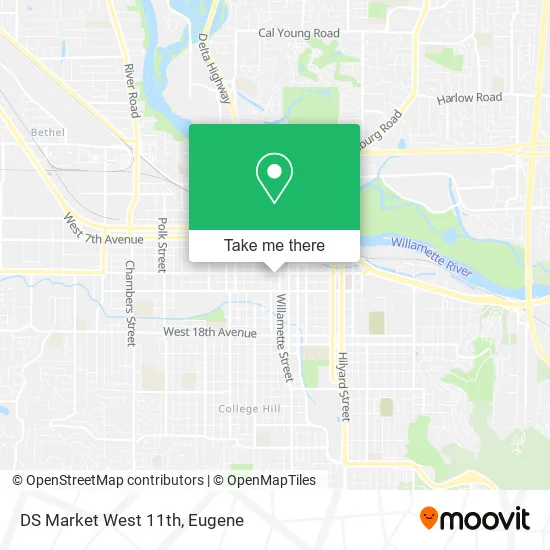 Mapa de DS Market West 11th