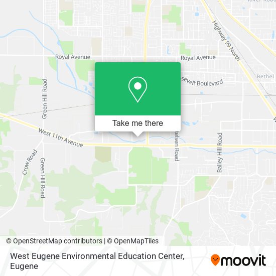 West Eugene Environmental Education Center map