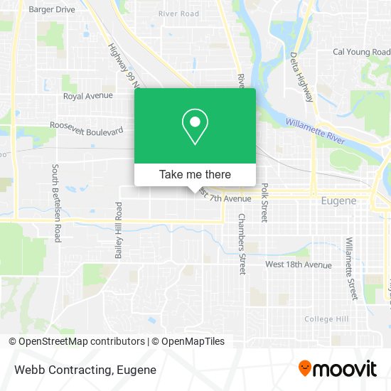 Webb Contracting map