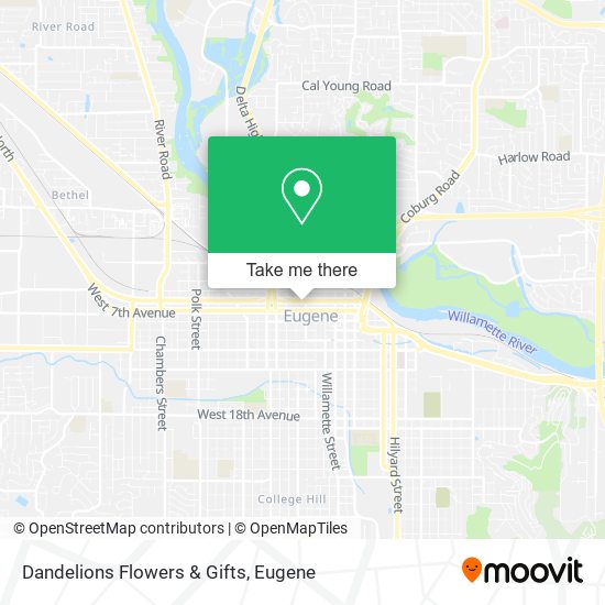 Dandelions Flowers & Gifts map