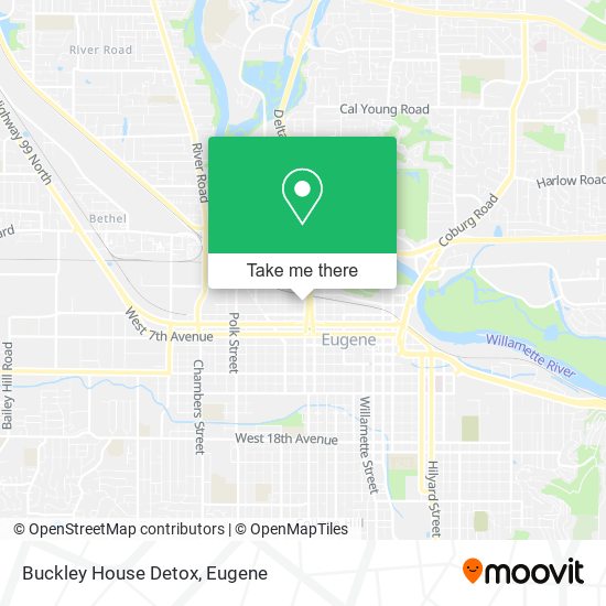 Buckley House Detox map