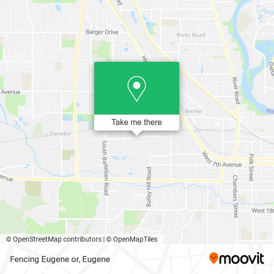Mapa de Fencing Eugene or