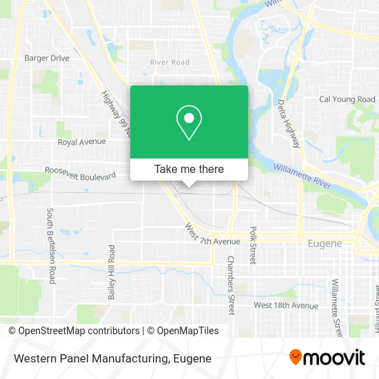 Western Panel Manufacturing map