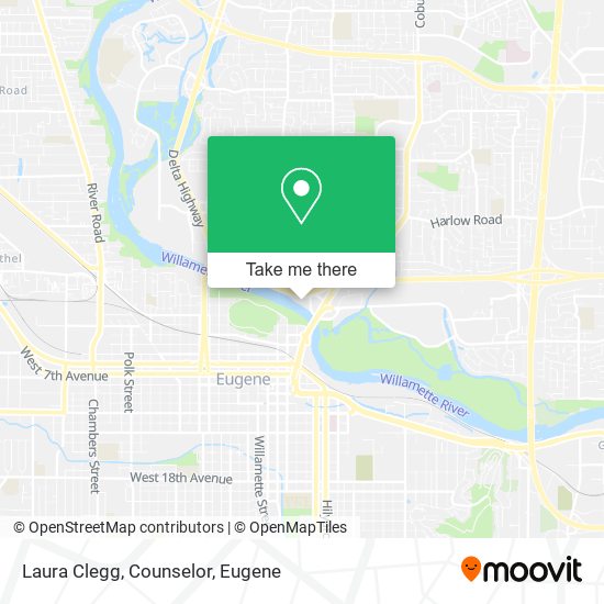 Laura Clegg, Counselor map
