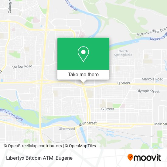 Mapa de Libertyx Bitcoin ATM