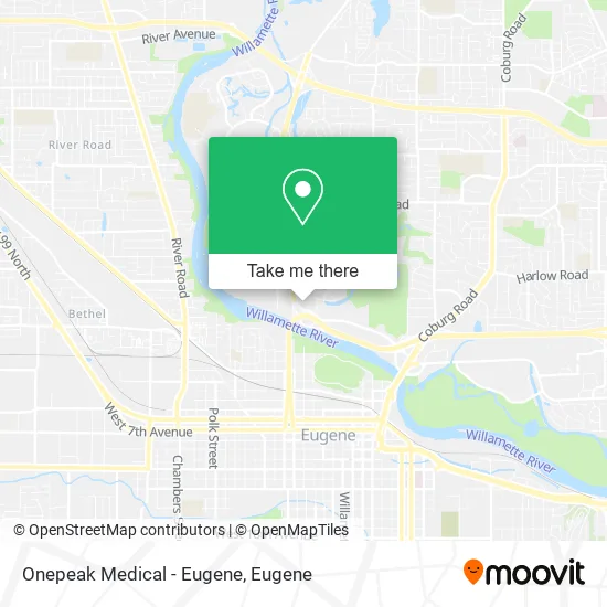 Onepeak Medical - Eugene map