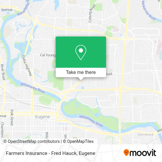 Farmers Insurance - Fred Hauck map