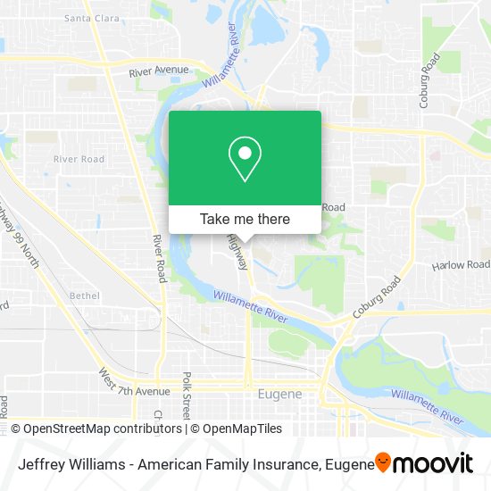 Jeffrey Williams - American Family Insurance map