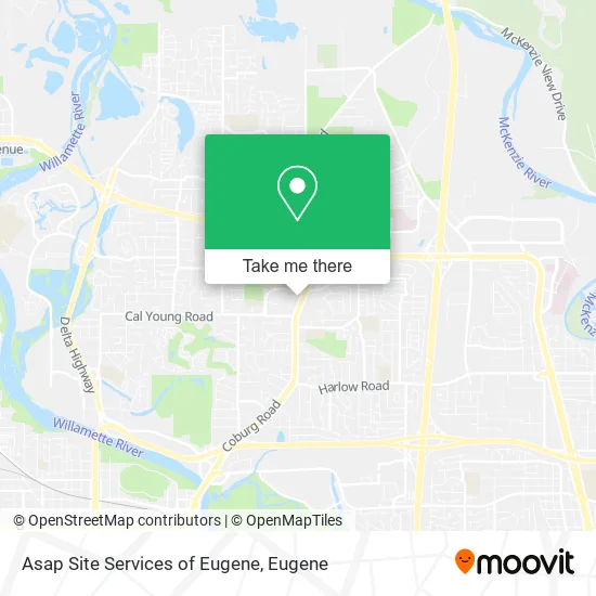 Asap Site Services of Eugene map