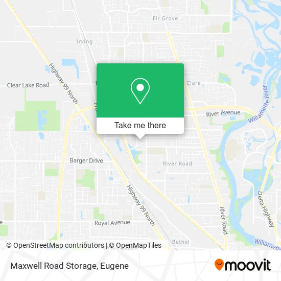 Mapa de Maxwell Road Storage