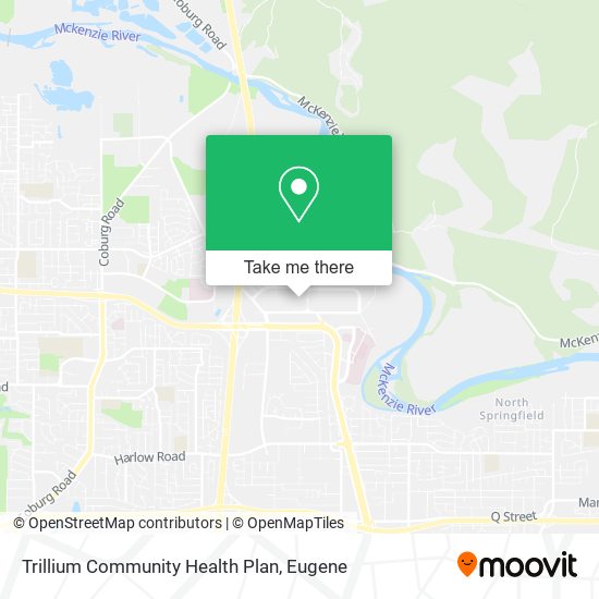 Mapa de Trillium Community Health Plan