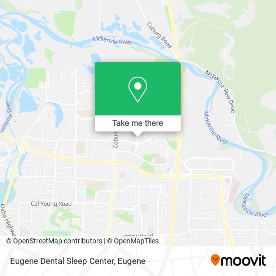 Eugene Dental Sleep Center map