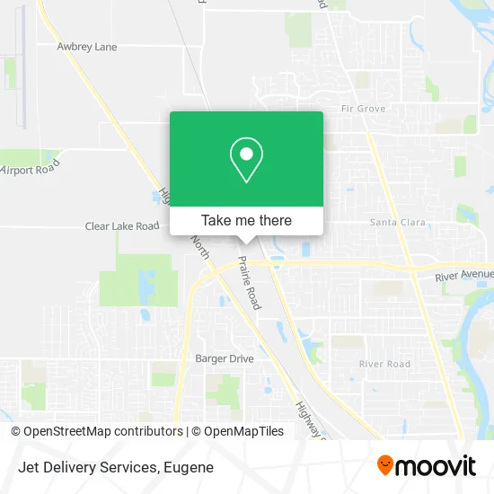 Mapa de Jet Delivery Services