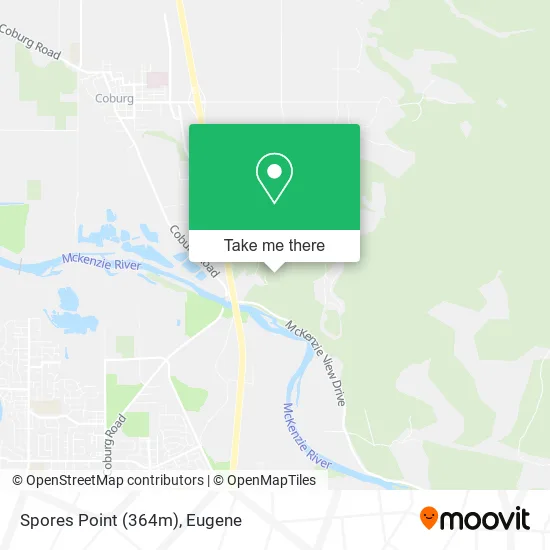 Mapa de Spores Point (364m)
