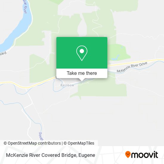 McKenzie River Covered Bridge map