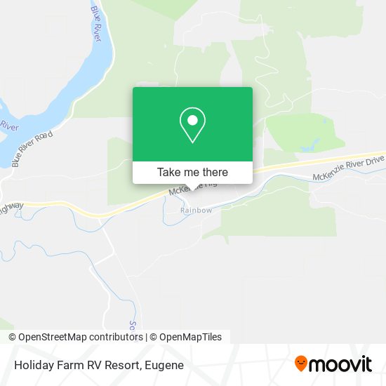 Holiday Farm RV Resort map