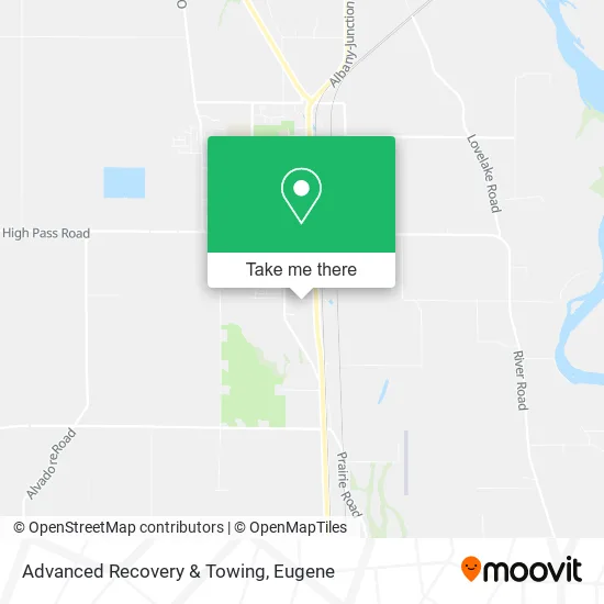 Advanced Recovery & Towing map