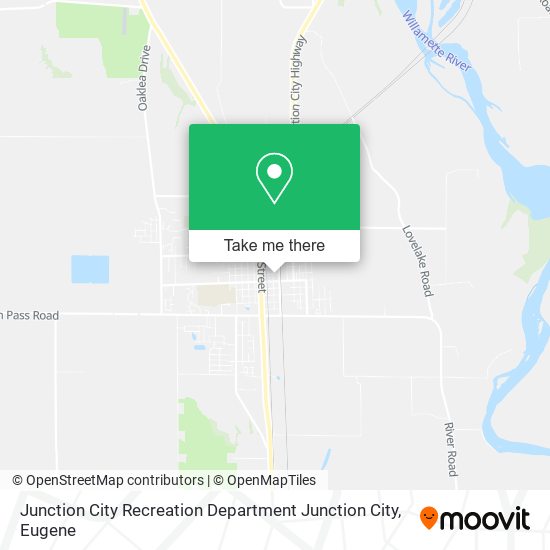 Junction City Recreation Department Junction City map