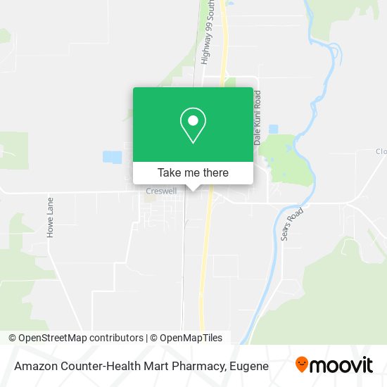 Amazon Counter-Health Mart Pharmacy map