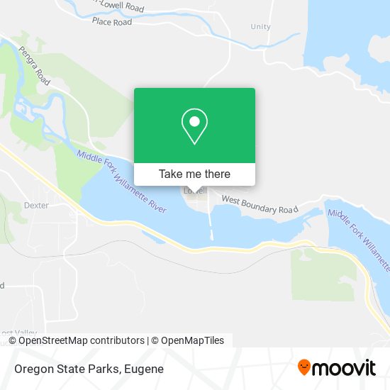 Oregon State Parks map
