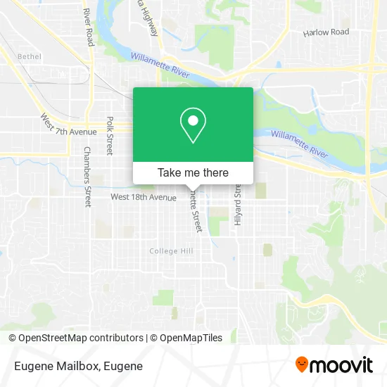 Mapa de Eugene Mailbox