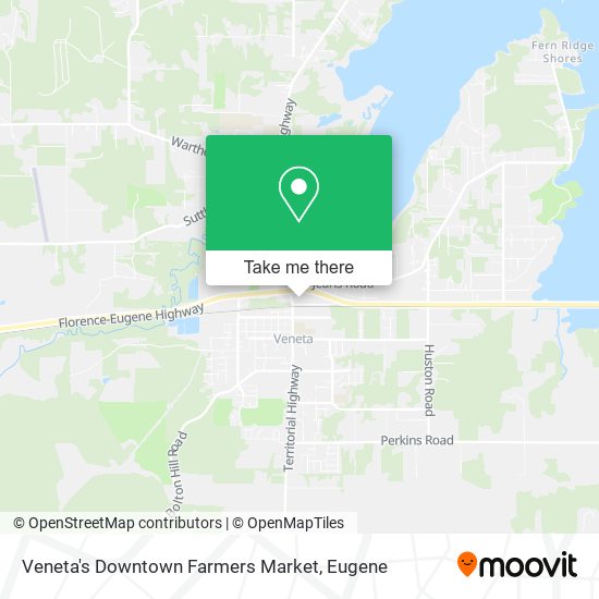 Veneta's Downtown Farmers Market map
