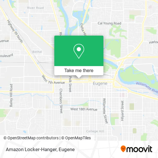 Amazon Locker-Hanger map